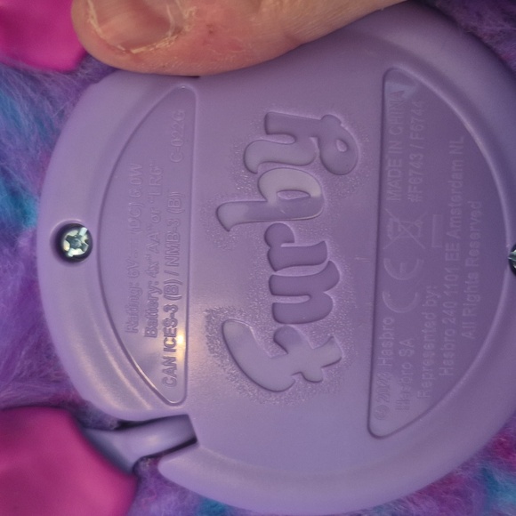 Interactive Purple and Blue Plush Toy - Picture 8 of 8